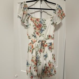 Trixxi size small white and floral boutique dress. Worn once.